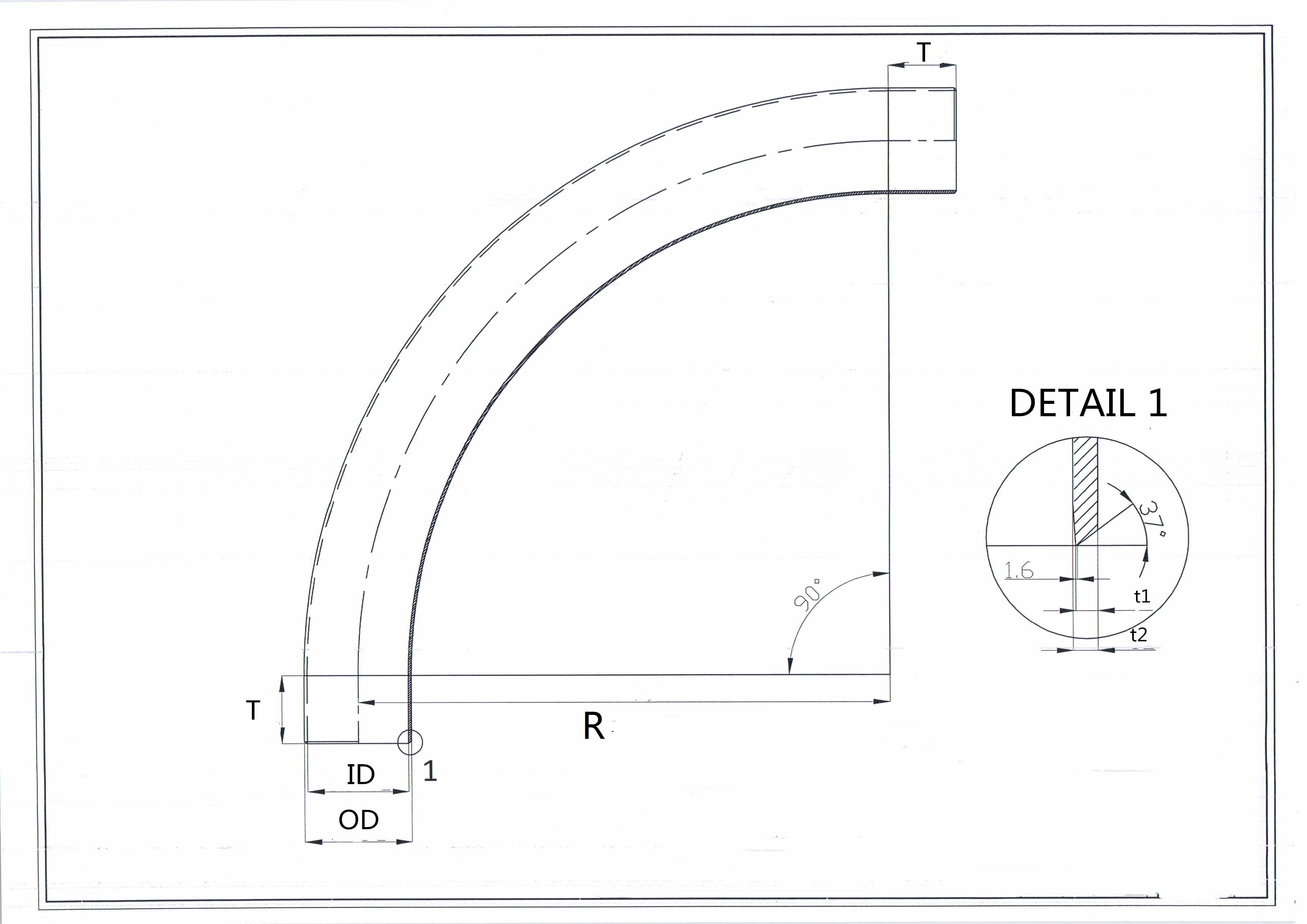 90 degree bend