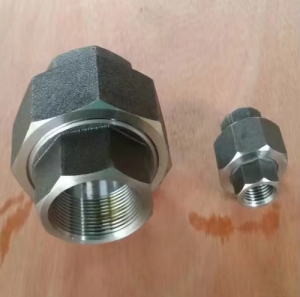 Manufacturer ASTM B16.11 Pipe Fitting A105 1 Npt Union 3000 Steel Pipe Fitting Union Class 3000 NPT