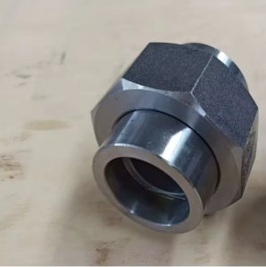 Manufacturer ASTM B16.11 Pipe Fitting A105 1 Npt Union 3000 Steel Pipe Fitting Union Class 3000 NPT