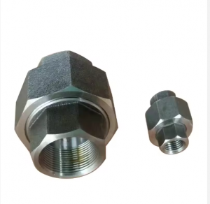 Manufacturer ASTM B16.11 Pipe Fitting A105 1 Npt Union 3000 Steel Pipe Fitting Union Class 3000 NPT