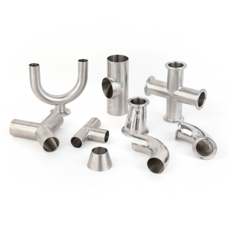 SS 304 & 316 Stainless Steel Sanitary Pipe Fittings Hygienic Solutions