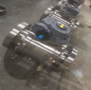 API6D High Pressure Flanged Trunnion Ball Valve Stainless Steel Forged Ball Valve