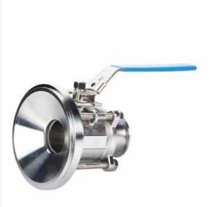 Sanitary Ball Valve Stainless Steel 304L 316L 1000WOG Pressure Vessels Storage Tanks Tri-Clamped DN50 Tank Bottom Ball Valve