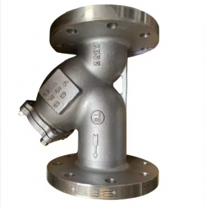 SS 316 STRAINER : SS 316 PERFORATED TRIM PTFE WITH ETFE FILTER WEB 40 ME DN50 B.1BAR Y-STRAINER BODY