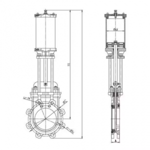 Brand New SS304 Lug Type 4 Inch 150# Manual Operated Stainless Steel Knife Gate Valve High Temperature for Oil and Gas Industry