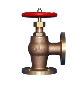 F7302 5K 32A 40A Cast Bronze Marine Globe Valve JIS Marine Flange Angle Valve