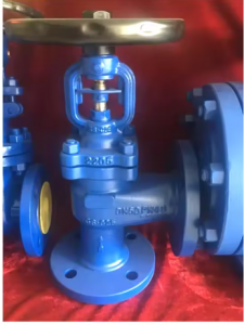 F7302 5K 32A 40A Cast Bronze Marine Globe Valve JIS Marine Flange Angle Valve