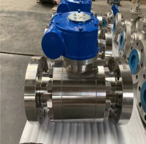 API6D High Pressure Flanged Trunnion Ball Valve Stainless Steel Forged Ball Valve